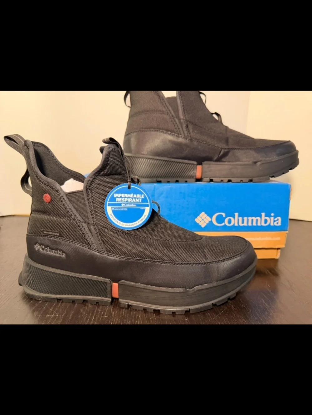 Columbia Hyper-Boreal Metro Waterproof Boots Black Charcoal Mens 9